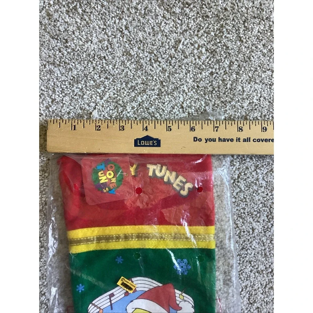 Tweety Bird Looney Tunes Christmas Stocking 1995 Vintage New Old Stock NOS